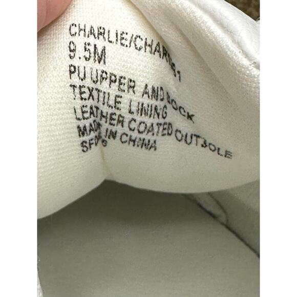 Steve Madden Red White Lace Up Plaid Pearl Valentines Platform Sneaker Size 9.5 - Picture 8 of 8